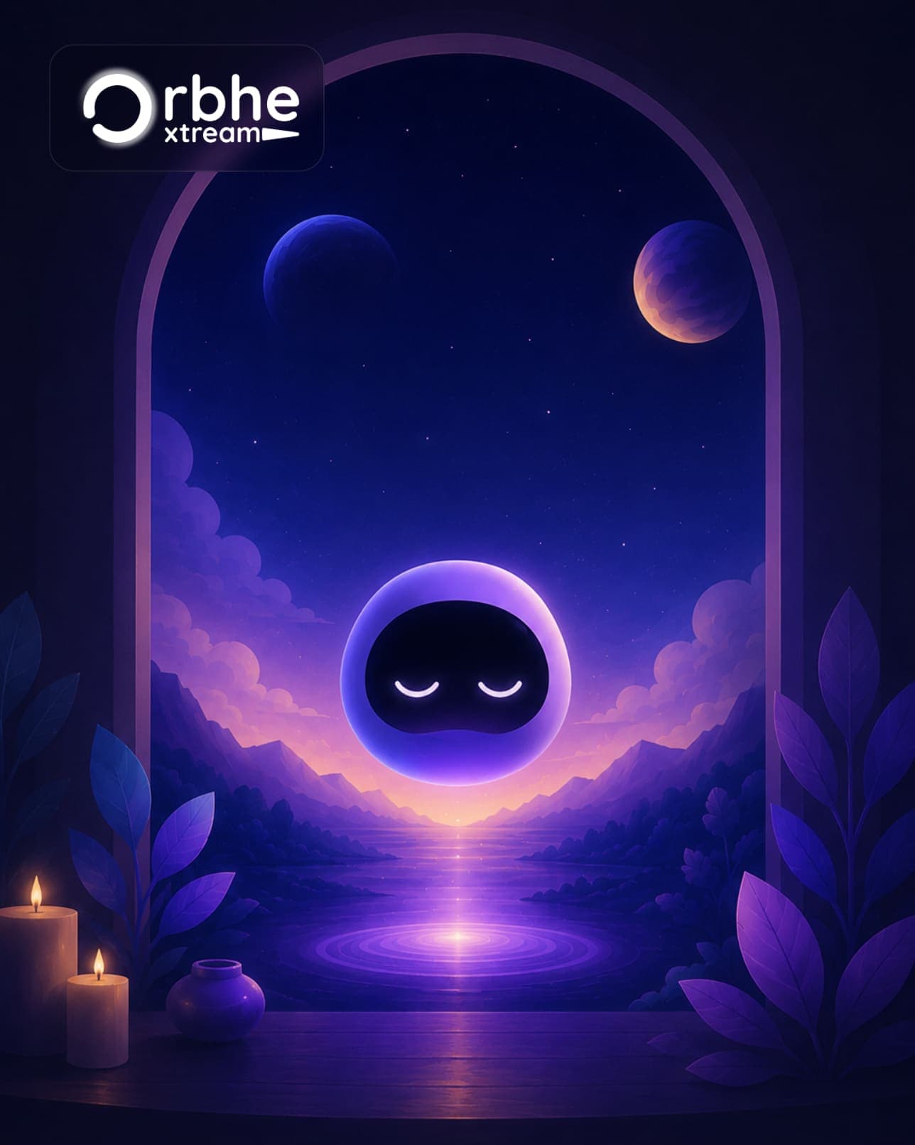 Ilustración nocturna de Orbhe X-tream